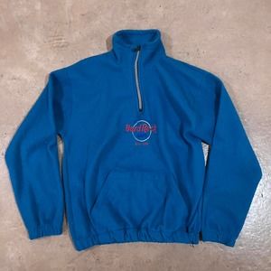 Vintage 90s Hard Rock Cafe‎ New York Fleece Pullover Angstron